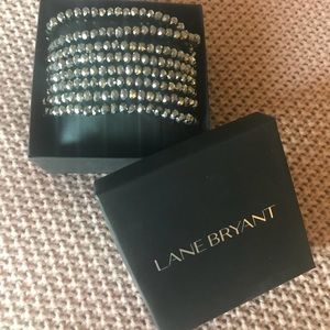 Lane Bryant Platinum Shopper Two-Sided Bracelet